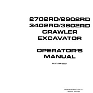 Mustang 2702RD 2902RD 3402RD 3602RD Operators Manual 000-59991A