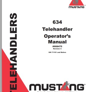 Mustang 634 Operators Manual 908475C