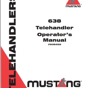Mustang 638 Operators Manual 908469A