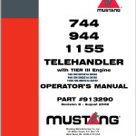 Mustang 744 944 1155 Operators Manual 913290B