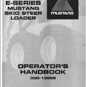 Mustang 900E Operators Manual 000-13956