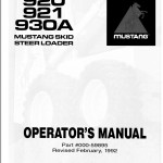 Mustang 921 920 930A Operators Manual 000-59895A