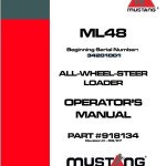 Mustang ML48 Operators Manual 918134C