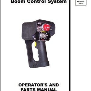 Mustang Radio Remote Boom Control System Operators and Parts Manual 50960060B