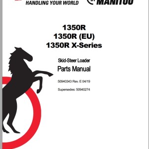 Mustang 1350R Parts Manual 50940343E