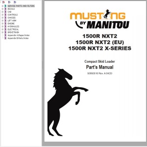 Mustang 1500R NXT2 Parts Manual 50950516A