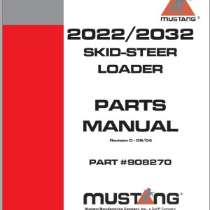 Mustang 2022 2032 Parts Manual 908270D