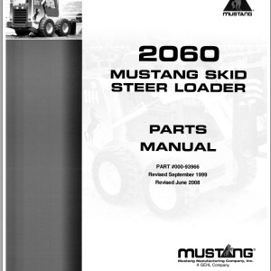 Mustang 2060 Parts Manual 000-93966A