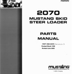 Mustang 2070 Parts Manual 000-23978B