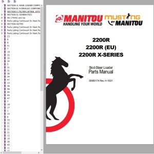 Mustang 2200R Parts Manual 50950174H