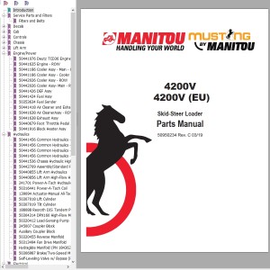 Mustang 4200V Parts Manual 50950234C