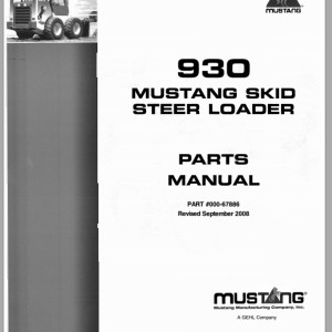 Mustang 930 Parts Manual 000-67886B