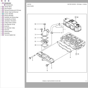 Yanmar 3TNV88XMS 3TNV88XMS 23TNV88XGP 4TNV88XMS 4TNV88XMS 24TNV88XGP Parts Manual 917105