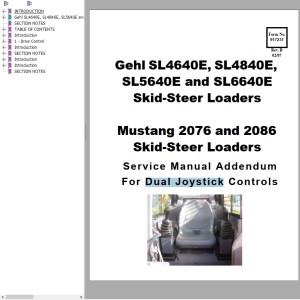 Dual Joystick Controls Service Manual 917231