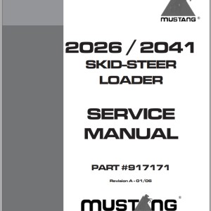 Mustang 2026 2041 Service Manual 917171A