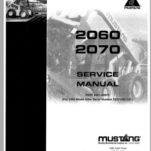 Mustang 2060 2070 Service Manual 001-69975