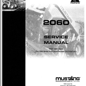 Mustang 2060 Service Manual 001-16966A