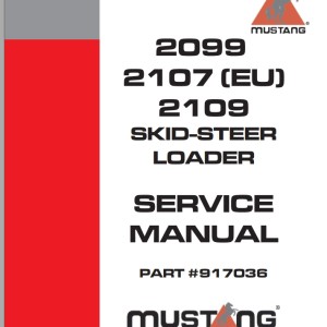 Mustang 2099 2107 (EU) 2109 Service Manual 917036