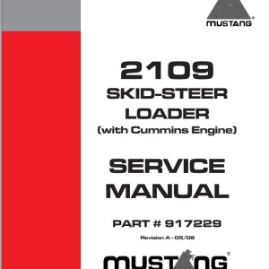 Mustang 2109 Service Manual 917229A