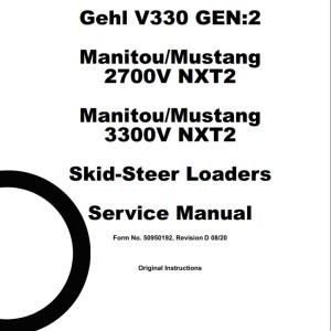 Mustang 2700V NXT2 3300V NXT2 Service Manual 50950192D