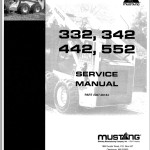 Mustang 332 342 442 552 Service Manual 087-00184