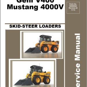 Mustang 4000V Gehl V400 Service Manual 50950064B