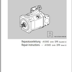 Rexroth A10VO Load-Sensing Gear Pump Service Manual 915171