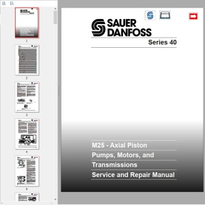 Sauer Danfoss M25 Series 40 Service and Repair Manual 915182