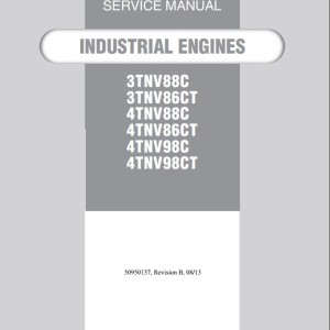 Yanmar 3TNV88C 4TNV98CT Service Manual 50950137B