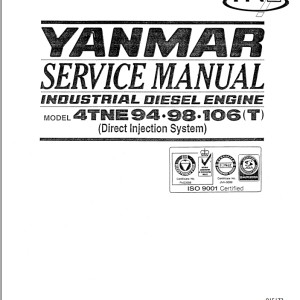 Yanmar 4TNE94 4TNE998 4TNE9106T Service Manual 915173