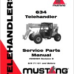Mustang 634 Parts Manual 908484B
