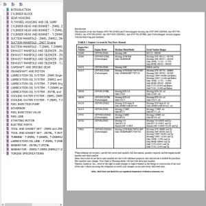 Yanmar 4TNV98 Parts Manual 917304