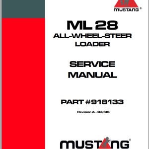 Mustang ML28 Service Manual 918133B