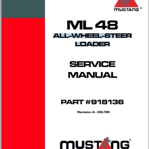Mustang ML48 Service Manual 918136A