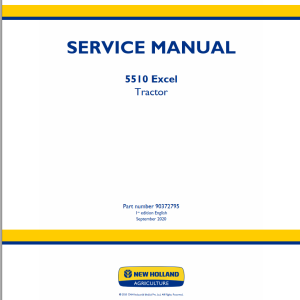 New Holland 5510 Excel Service Manual 90372795