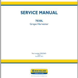 New Holland 7030L Service Manual 90323601