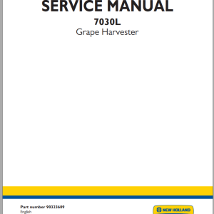 New Holland 7030L Service Manual 90323609