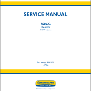New Holland 760CG Service Manual 90402831
