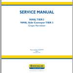 New Holland 9090L Side Convetor Tier 3 Service Manual 51697777