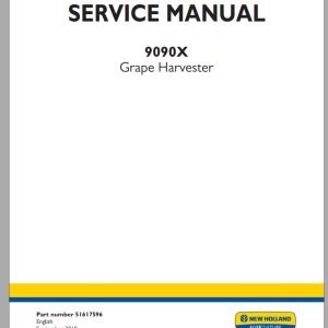 New Holland 9090X Service Manual 51617596