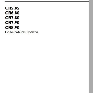 New Holland CR5.85 CR6.80 CR7.80 CR7.90 CR8.90 Operators Manual 51478937