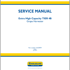 New Holland Extra High Capacity Tier 4B Service Manual 51657879