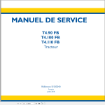 New Holland T4.100 FB T4.110 FB T4.90 FB Service Manual 51500240