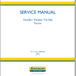 New Holland T4.55S T4.65S T4.75S Service Manual 90402748