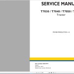 New Holland T7030 T7040 T7050 T7060 Service Manual 84410779