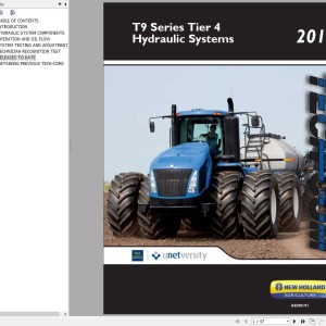 New Holland T9 Series Tier 4 Hydraulic System