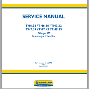 New Holland TH6.32 - TH9.35 Stage IV Service Manual 51666974