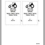 New Holland TN55V TN65N TN65V TN75N TN75V Repair Manual 86627058