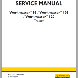 New Holland Workmaster 95 105 120 Service Manual 51696986