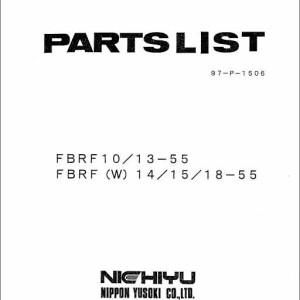 Nichiyu 55 Series FBRF10-18 Parts List 97-P-1506